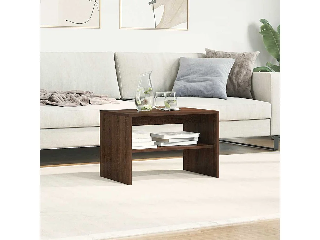 Meuble TV chêne marron 60x40x40 cm bois d'ingénierie