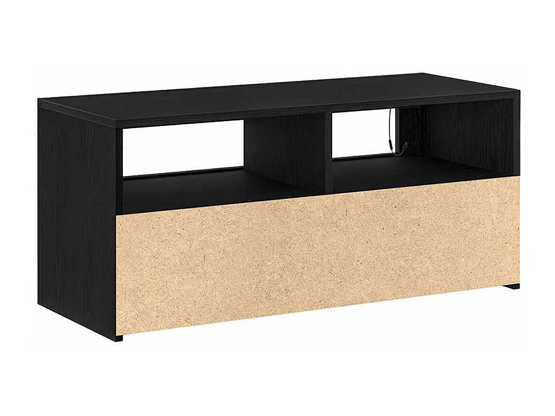 Meuble TV Noir 90 x 35 x 40 cm Bois d'ingénierie