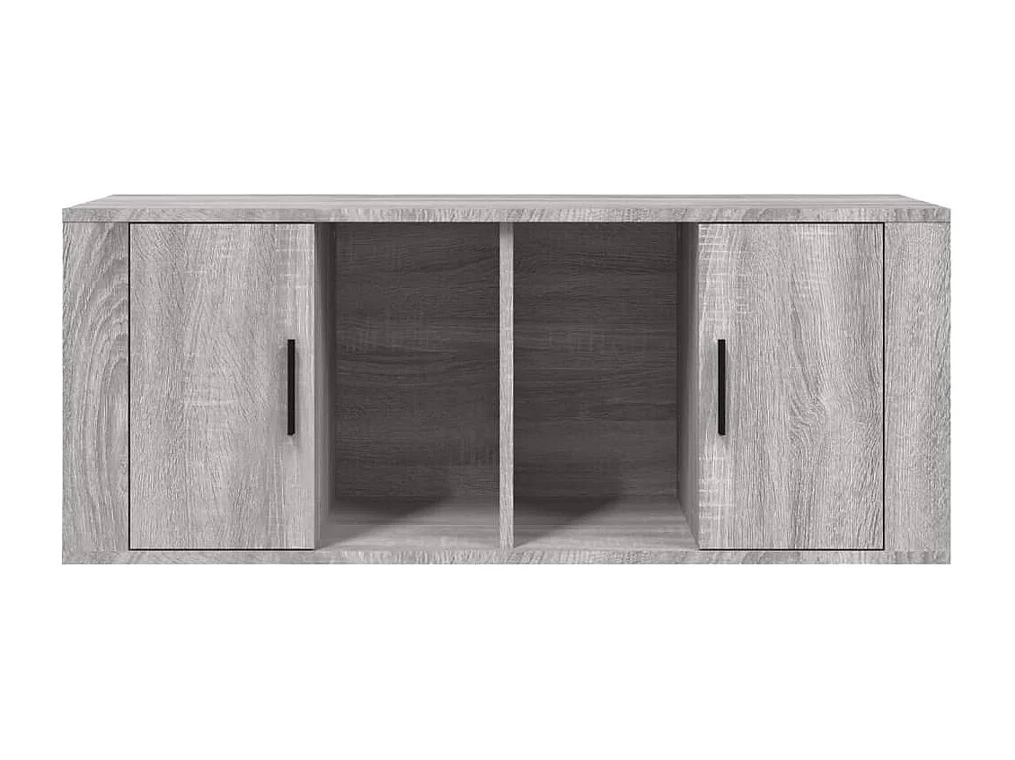 Meuble TV Sonoma gris 100x35x40 cm Bois d'ingénierie