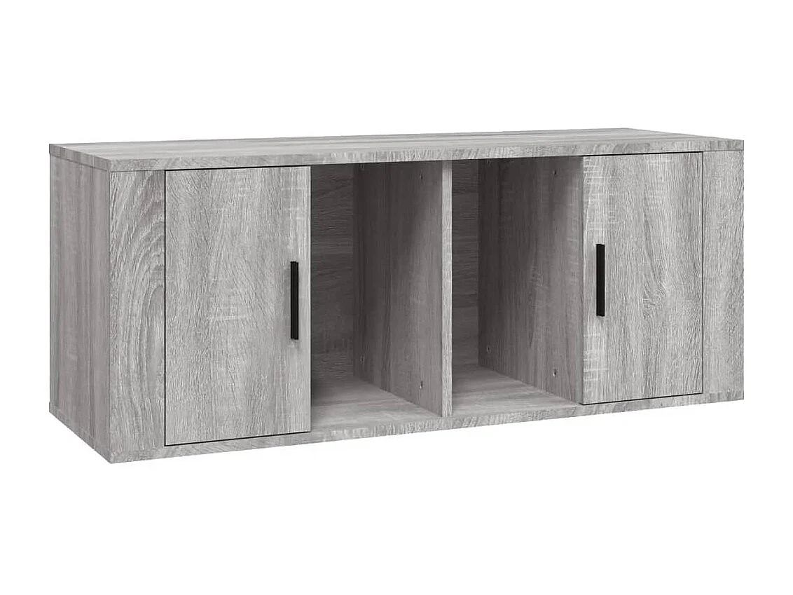 Meuble TV Sonoma gris 100x35x40 cm Bois d'ingénierie