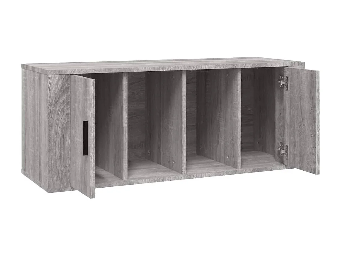 Meuble TV Sonoma gris 100x35x40 cm Bois d'ingénierie