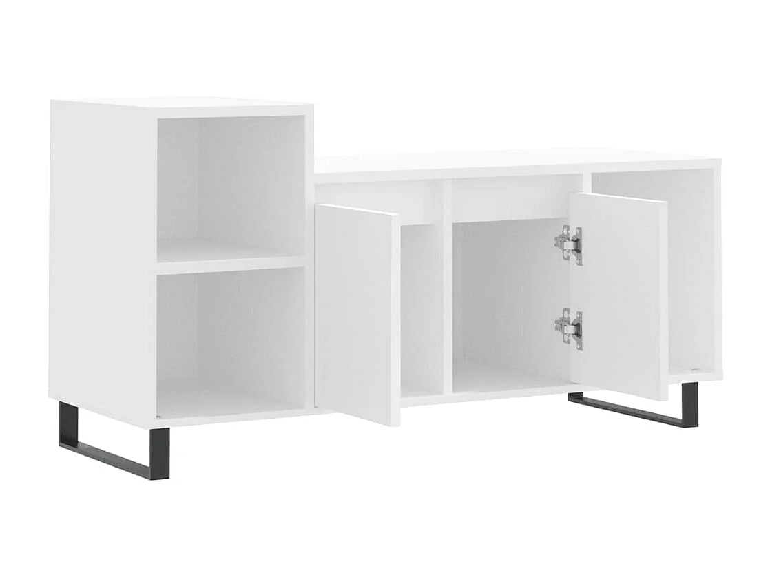 Weißer TV-Schrank 100x35x55 cm Holzwerkstoff