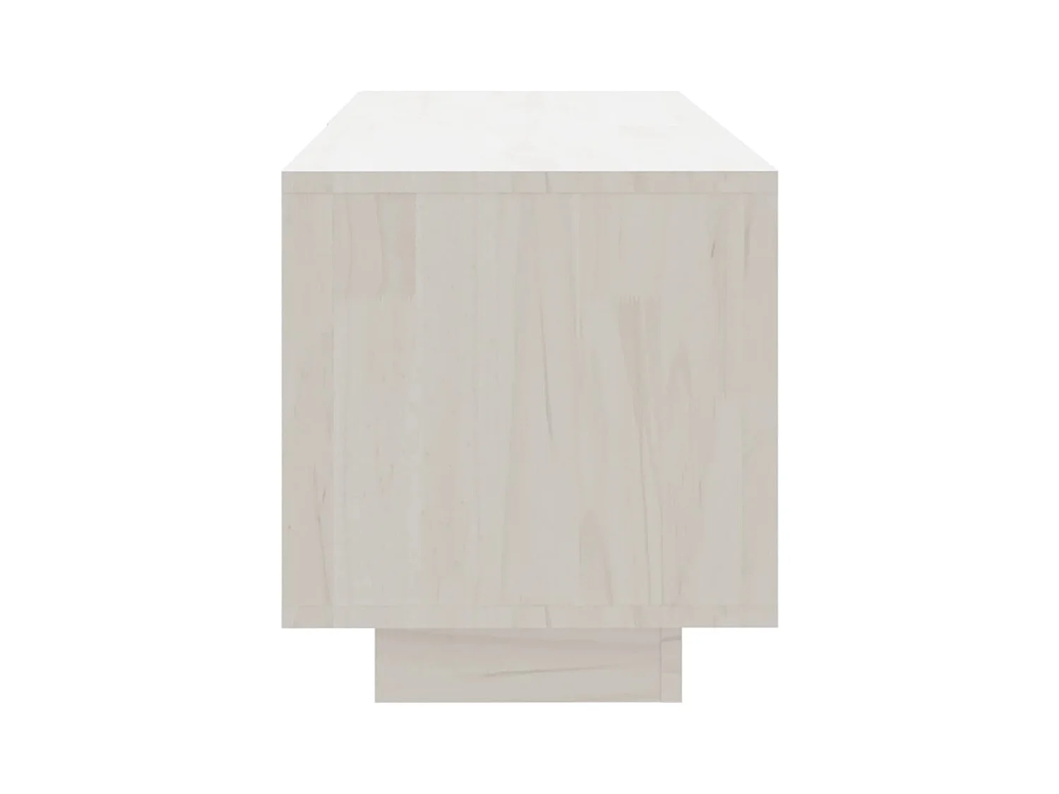Witte tv-kast 110x30x33,5 cm Massief grenenhout