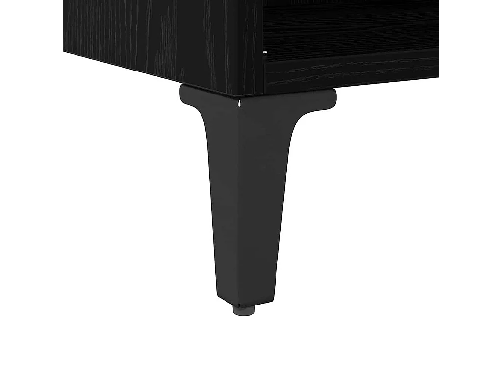 Meuble TV Noir 69.5 x 30 x 50 cm Bois d'ingénierie