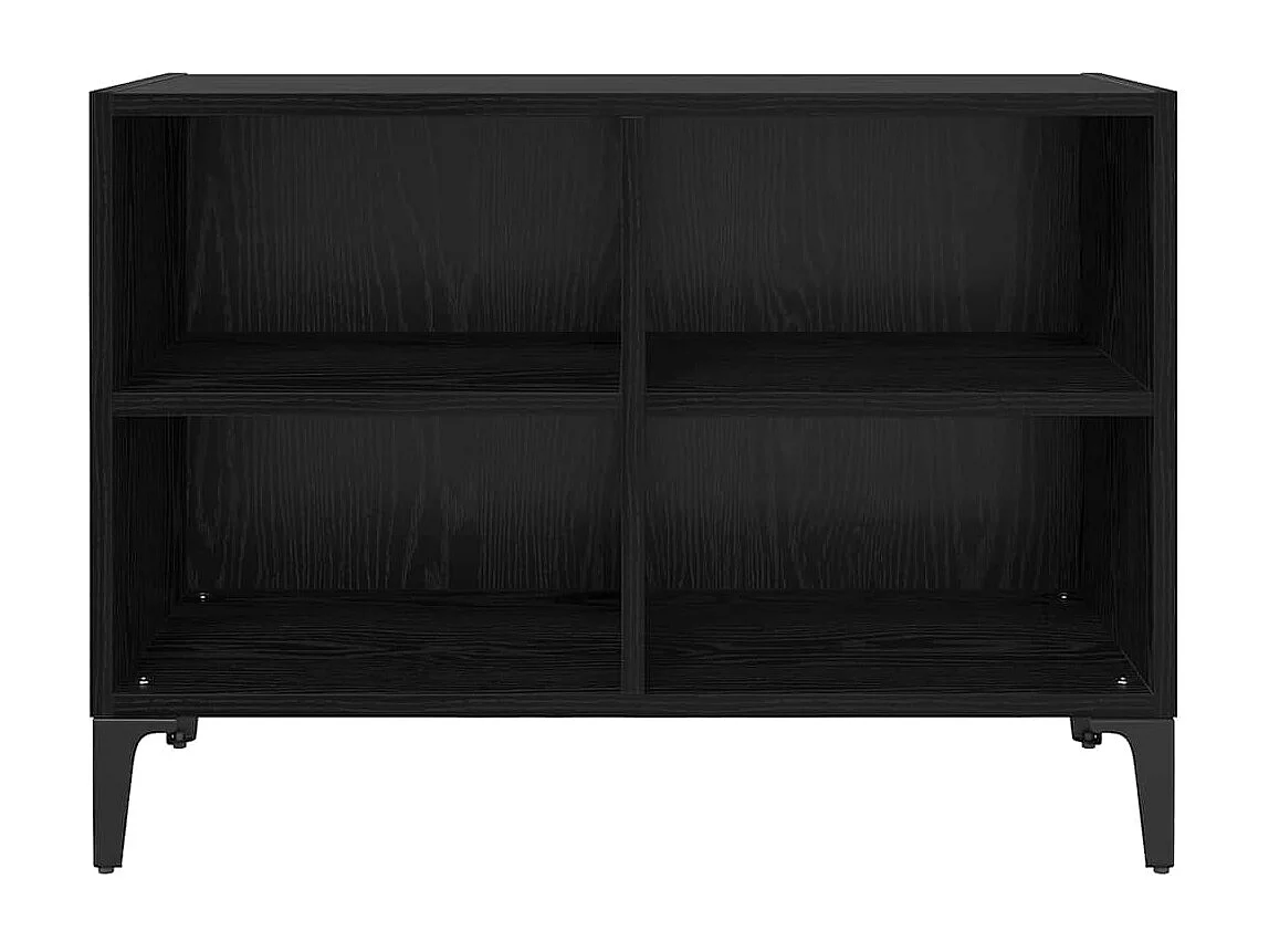 Meuble TV Noir 69.5 x 30 x 50 cm Bois d'ingénierie