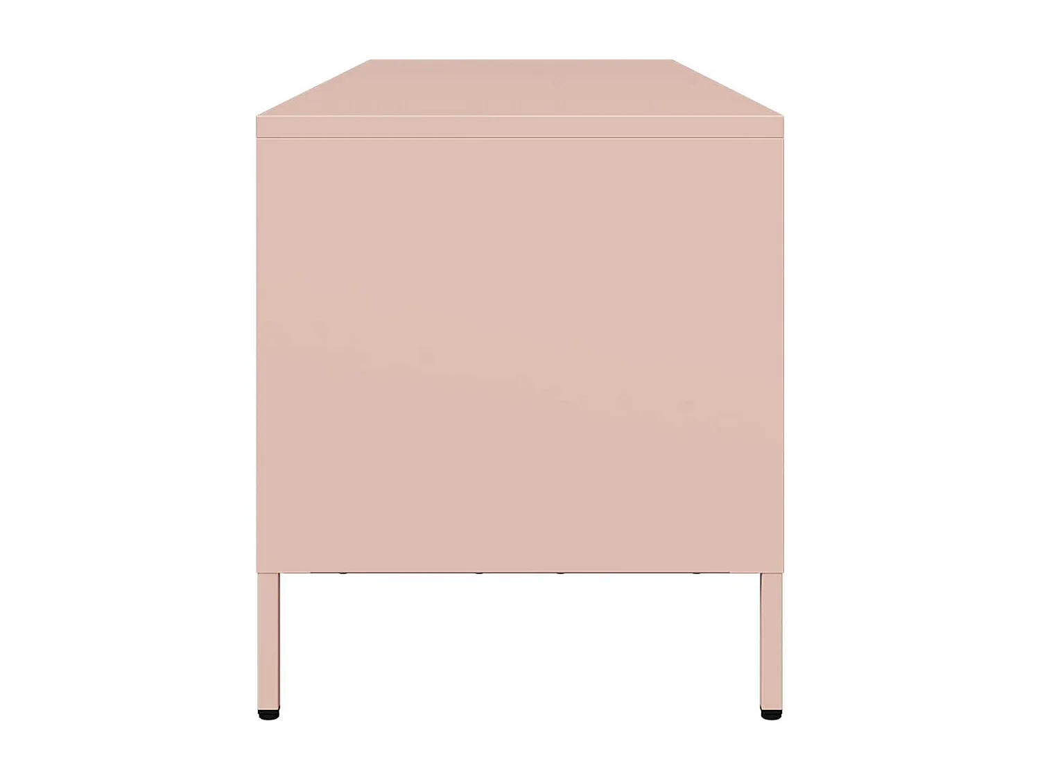 Roze tv-meubel 135x39x43,5 cm koudgewalst staal