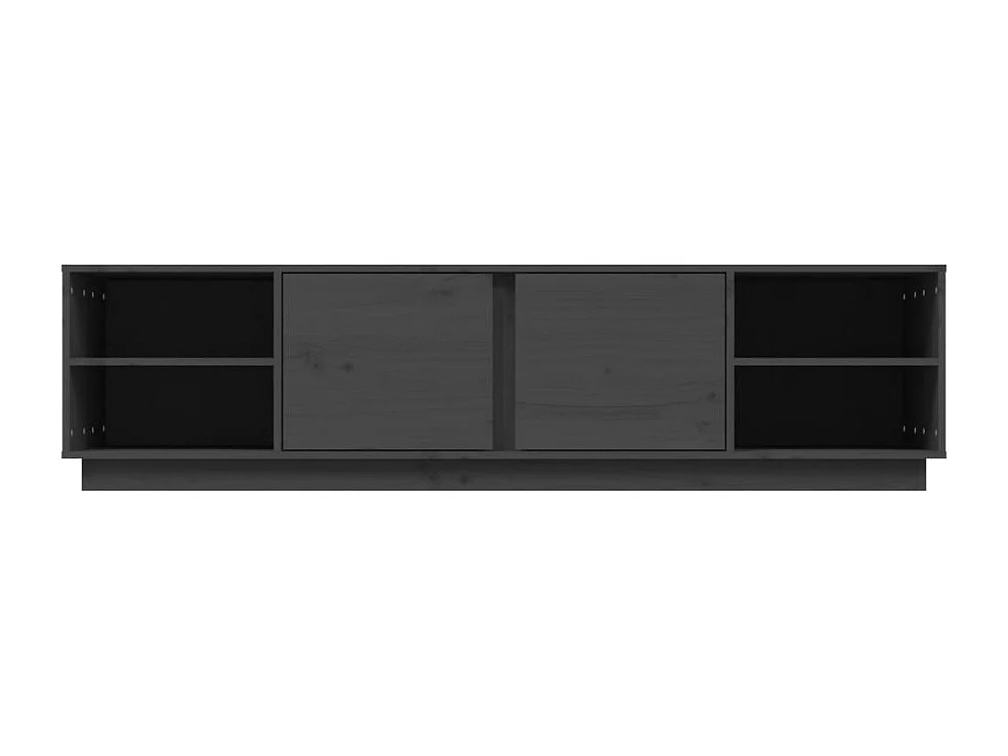 Meuble TV Gris 156x40x40 cm Bois de pin massif