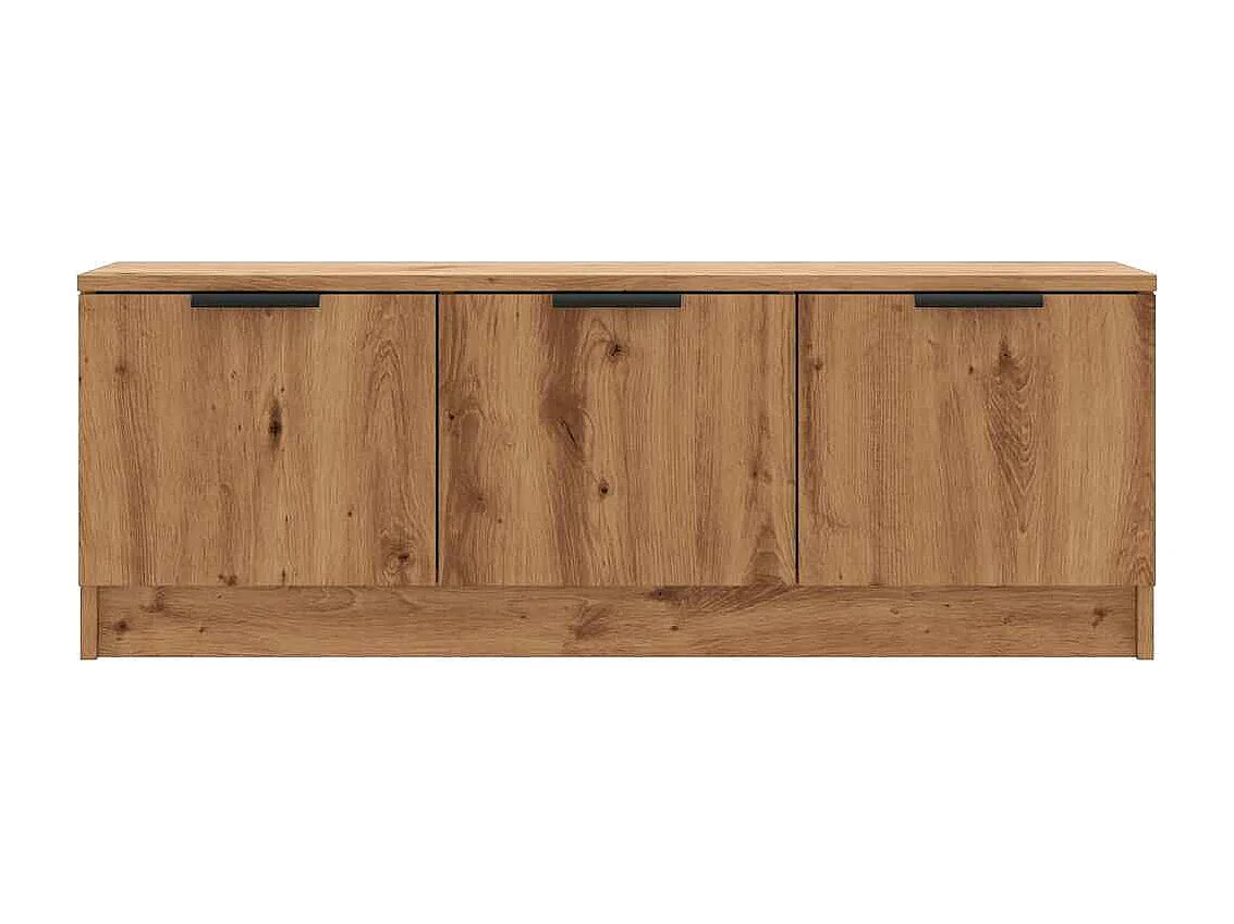 Meuble TV chêne artisanal 102x35x36,5 cm bois d'ingénierie