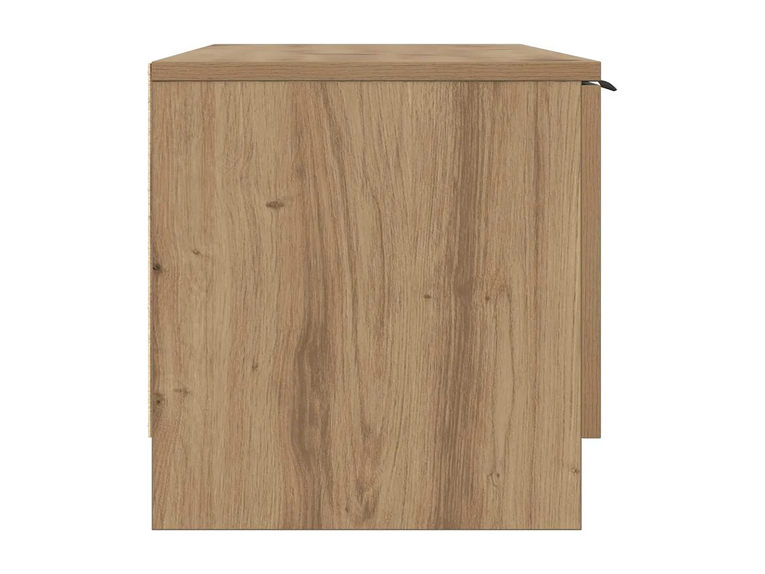 Meuble TV chêne artisanal 102x35x36,5 cm bois d'ingénierie