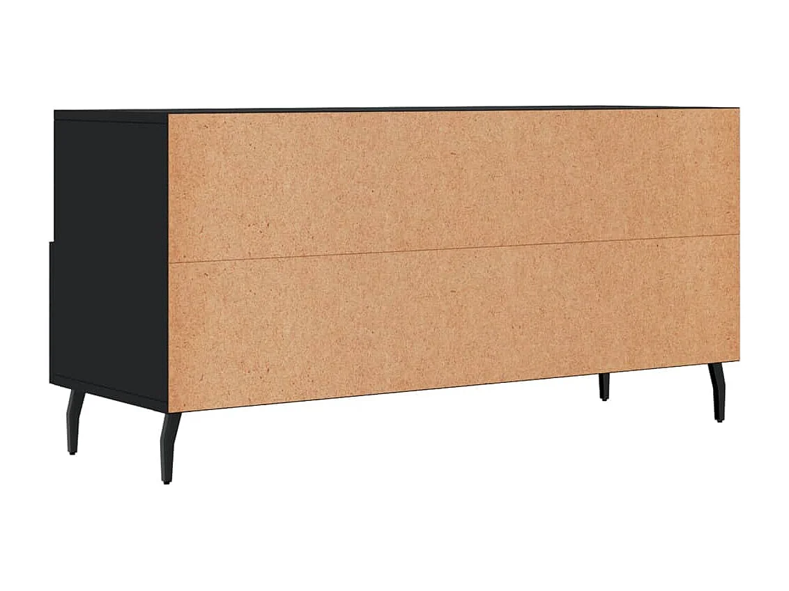 Mobile TV nero 102x36x50 cm in legno ingegnerizzato