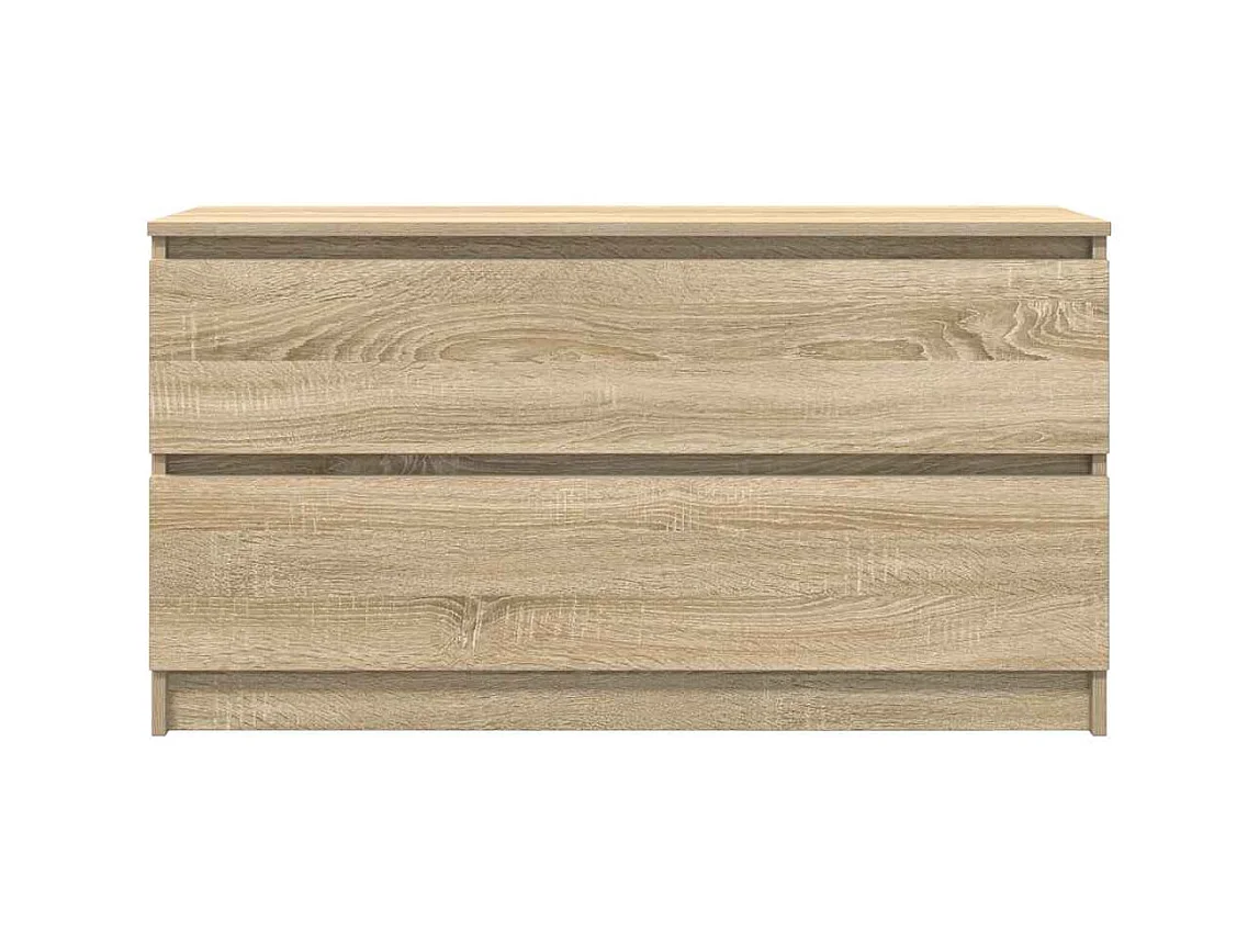 Meuble TV chêne sonoma 100x35x54 cm bois d'ingénierie