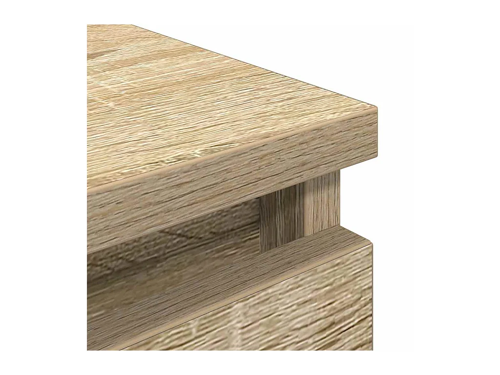 Meuble TV chêne sonoma 100x35x54 cm bois d'ingénierie