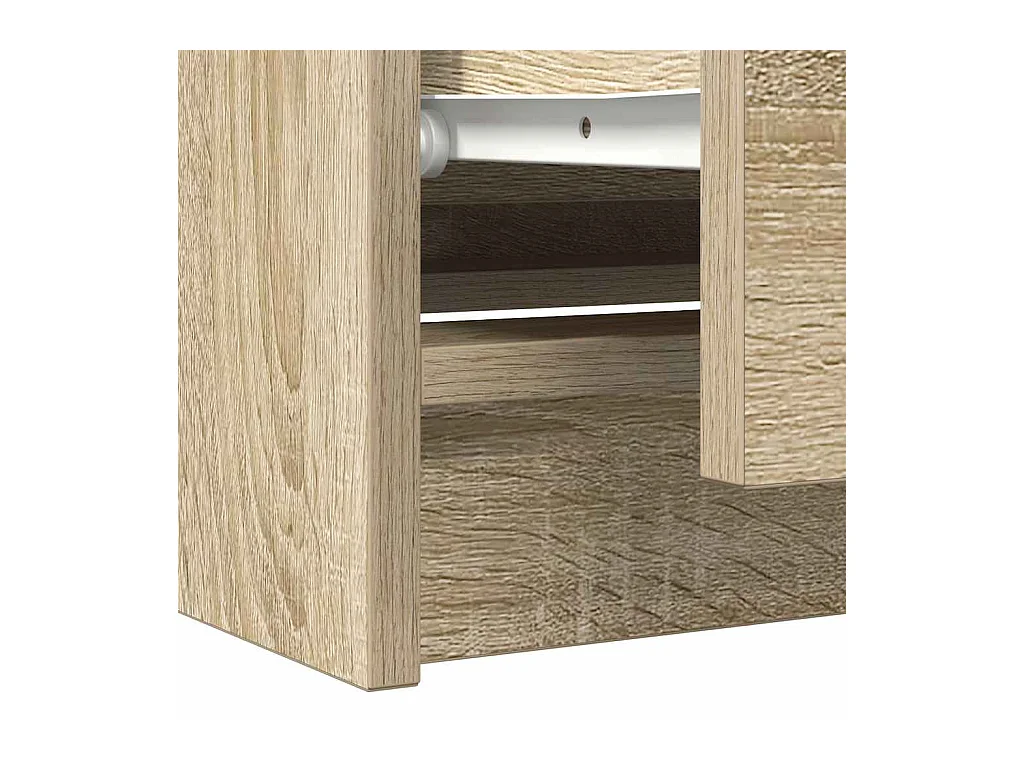Meuble TV chêne sonoma 100x35x54 cm bois d'ingénierie