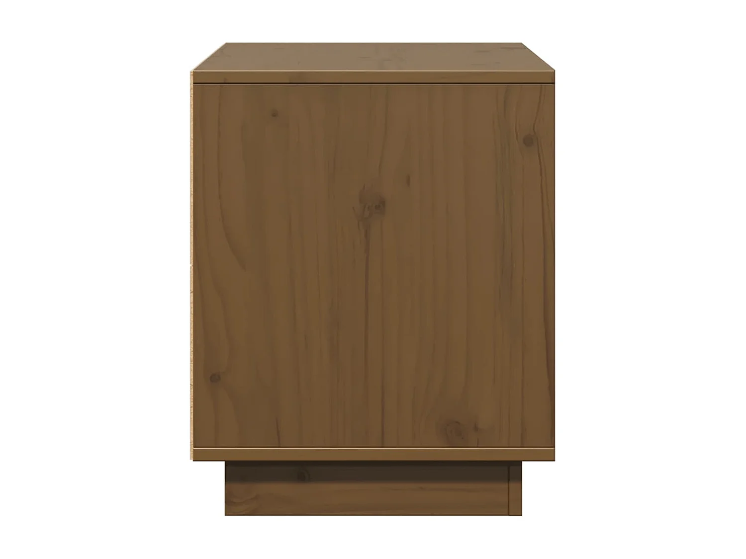 Meuble TV Marron miel 74x35x44 cm Bois de pin massif
