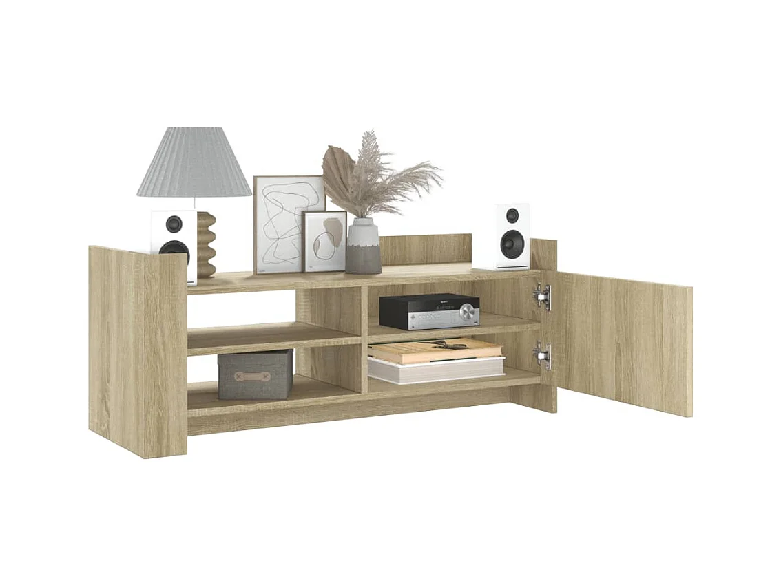 Meuble TV Chêne sonoma 100x35x40 cm Bois d'ingénierie