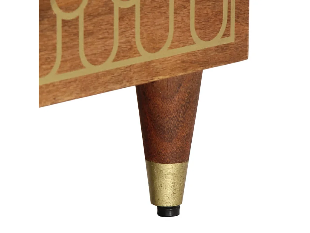 Mobile TV 100x33x46 cm in legno massello di mango