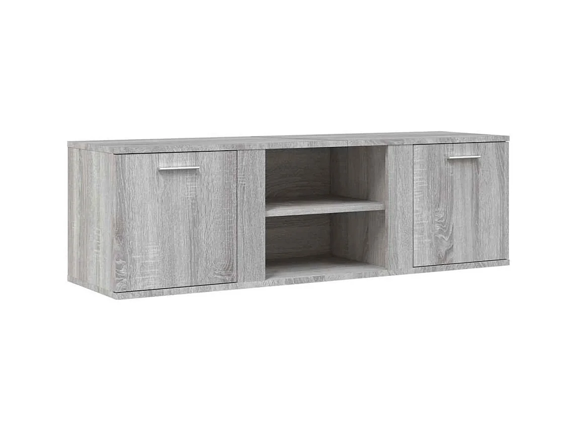Meuble TV sonoma gris 120x34x37 cm bois d'ingénierie