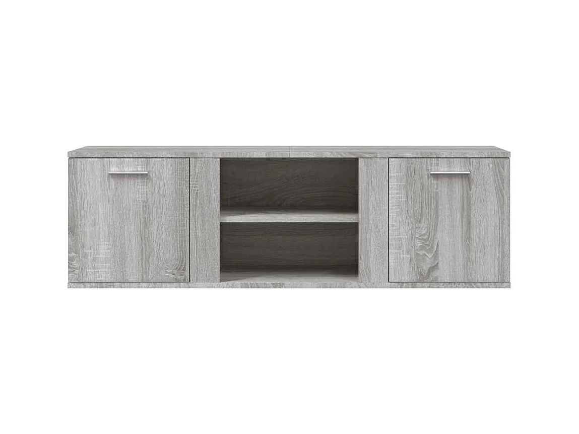 Meuble TV sonoma gris 120x34x37 cm bois d'ingénierie