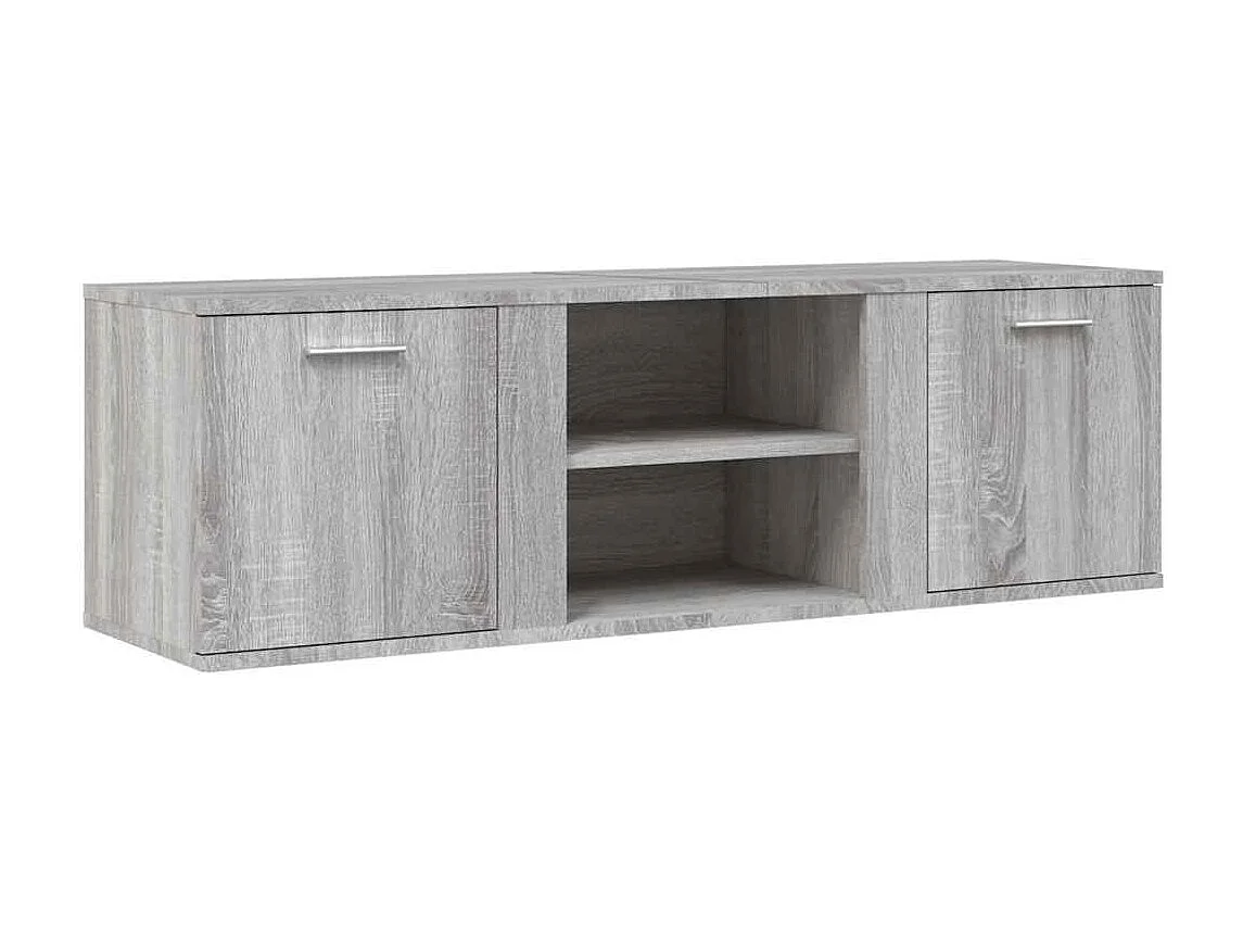 Mobile TV Sonoma grigio 120x34x37 cm in legno ingegnerizzato