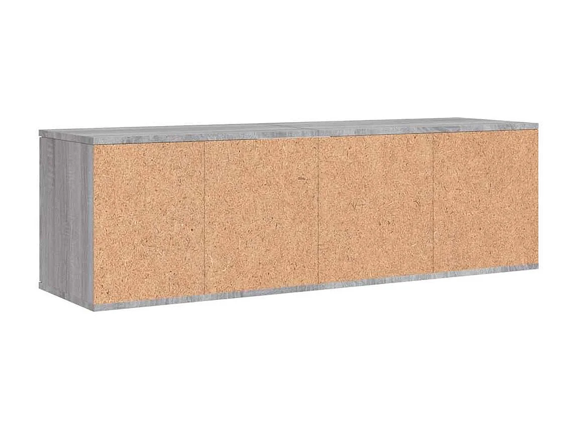 Mobile TV Sonoma grigio 120x34x37 cm in legno ingegnerizzato