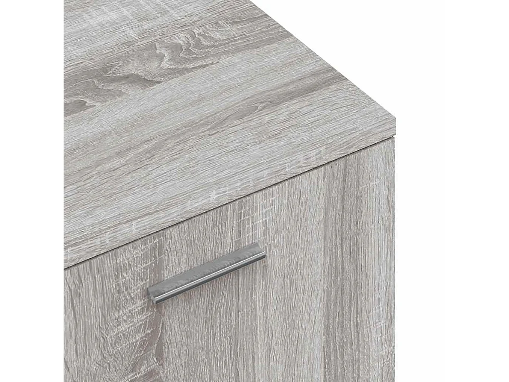 Mobile TV Sonoma grigio 120x34x37 cm in legno ingegnerizzato