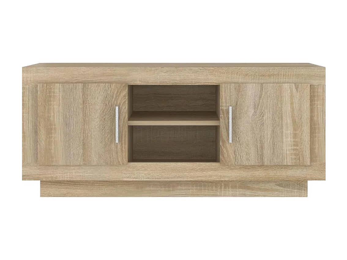 Meuble TV chêne sonoma 102x35x45 cm bois d'ingénierie