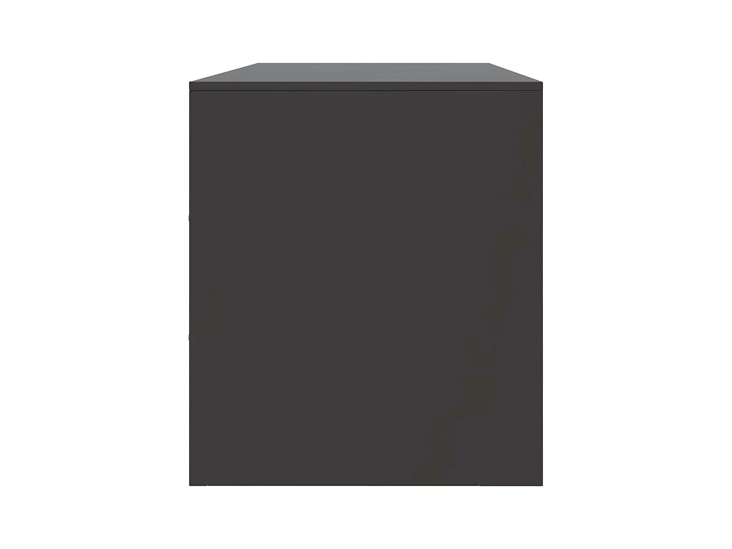 Meuble TV noir 99x39x44 cm acier