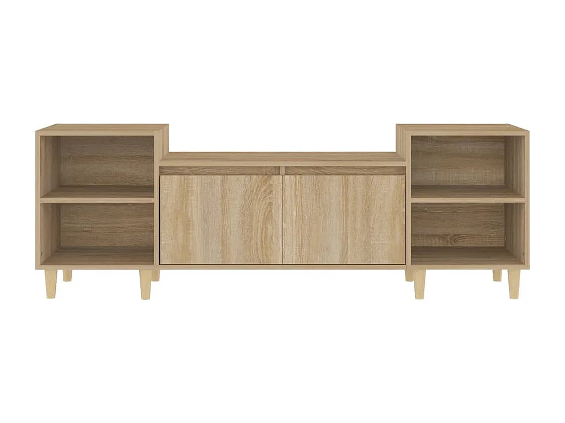 TV-Ständer aus Sonoma-Eiche, 160 x 35 x 55 cm, Holzwerkstoff