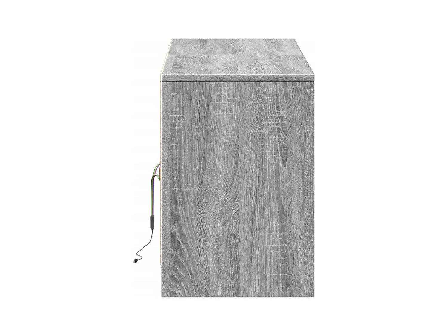 Meuble TV avec LED sonoma gris 139,5x34x50 cm bois d'ingénierie