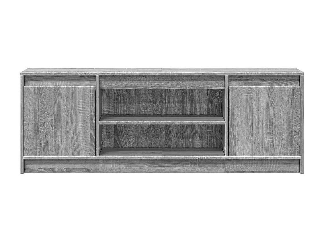 Meuble TV avec LED sonoma gris 139,5x34x50 cm bois d'ingénierie
