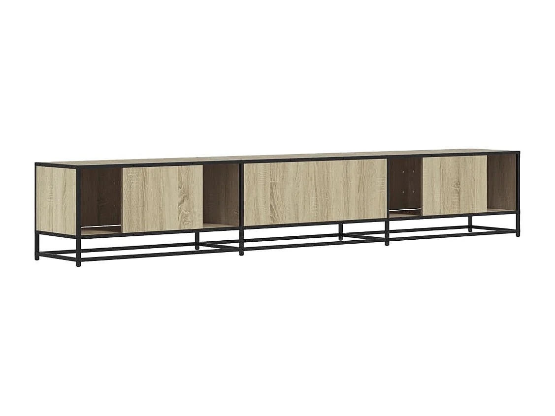 Meuble TV chêne sonoma 240x35x41 cm bois d'ingénierie