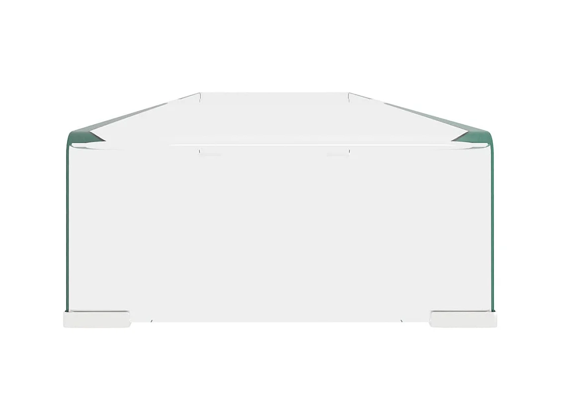 Meuble TV/pour moniteur 120x30x13 cm verre transparent