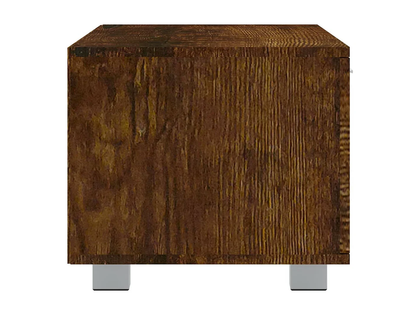 Meuble TV Chêne fumé 120x40,5x35 cm Bois d'ingénierie
