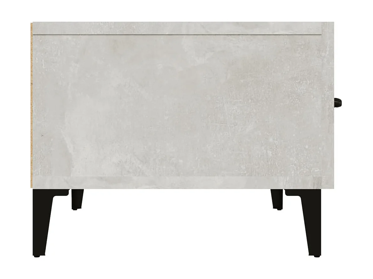 Mueble de TV de madera de ingeniería gris hormigón 150x34,5x30 cm