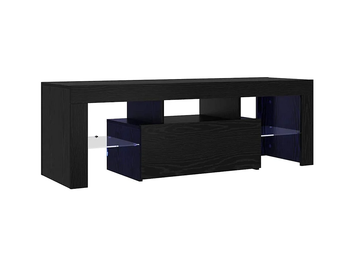 Meuble TV Noir 120 x 35 x 40 cm Bois d'ingénierie