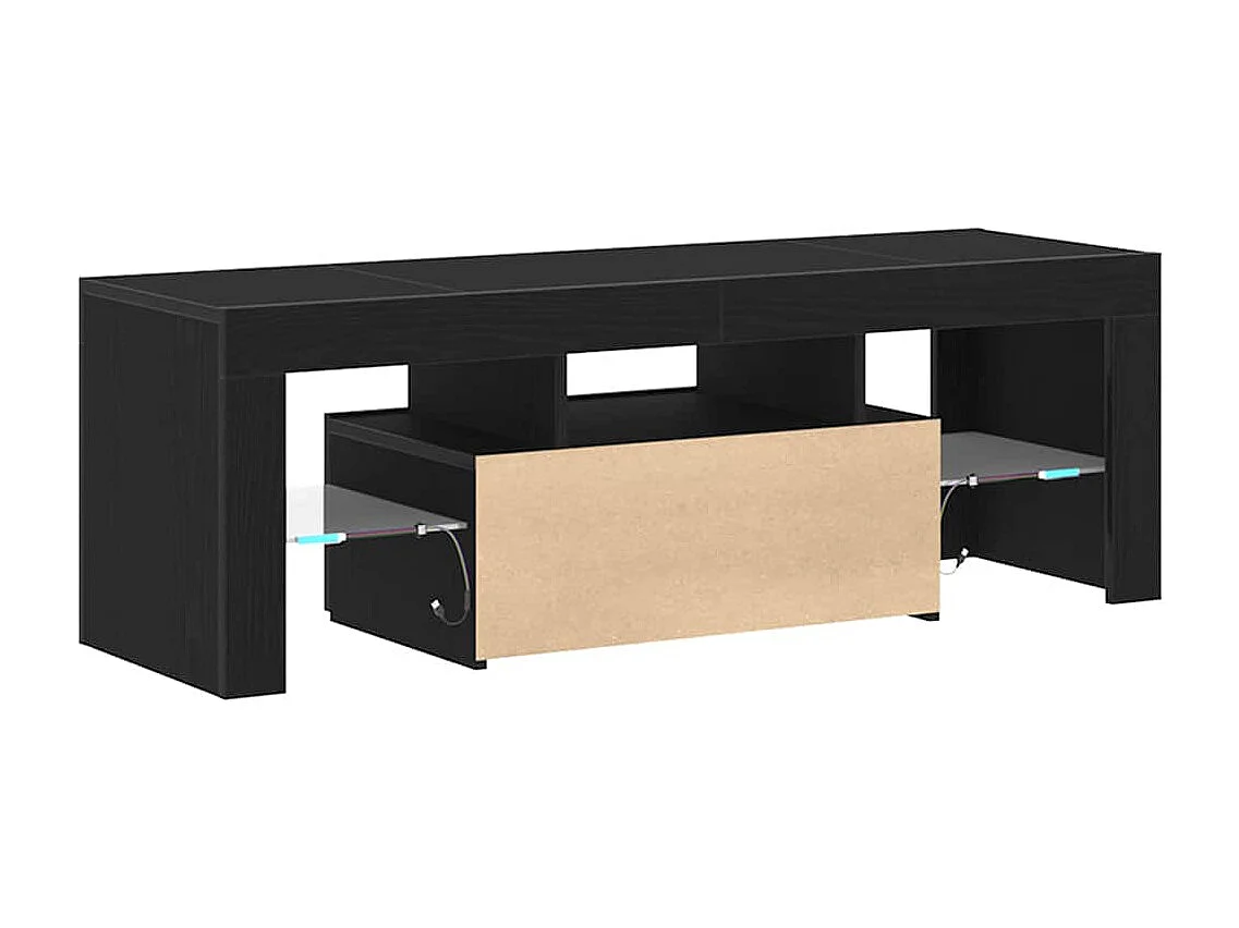 Meuble TV Noir 120 x 35 x 40 cm Bois d'ingénierie