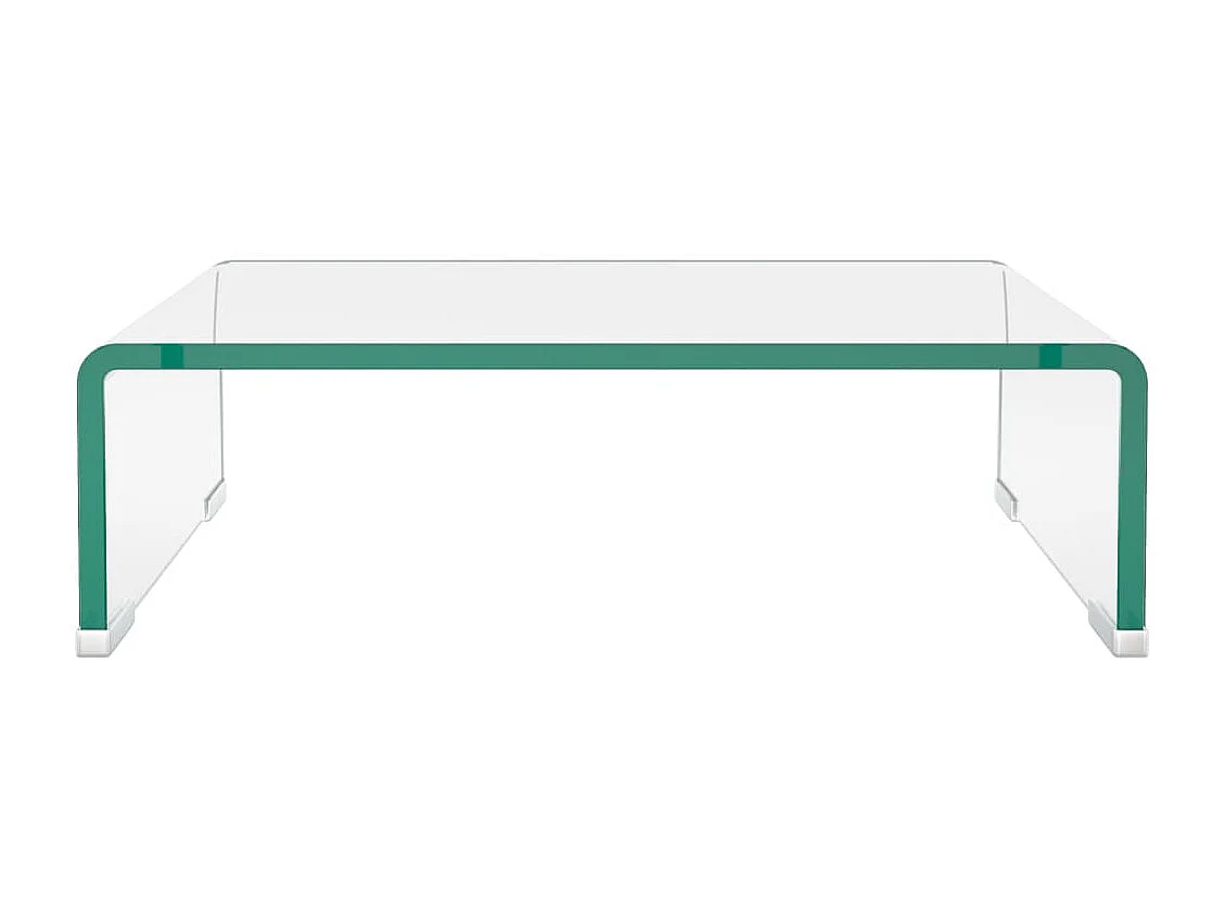 Meuble TV/pour moniteur 40x25x11 cm verre transparent