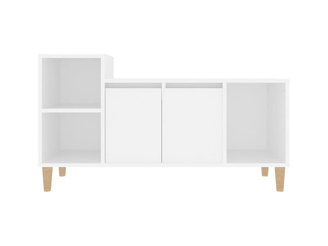 Meuble TV Blanc 100x35x55 cm Bois d'ingénierie