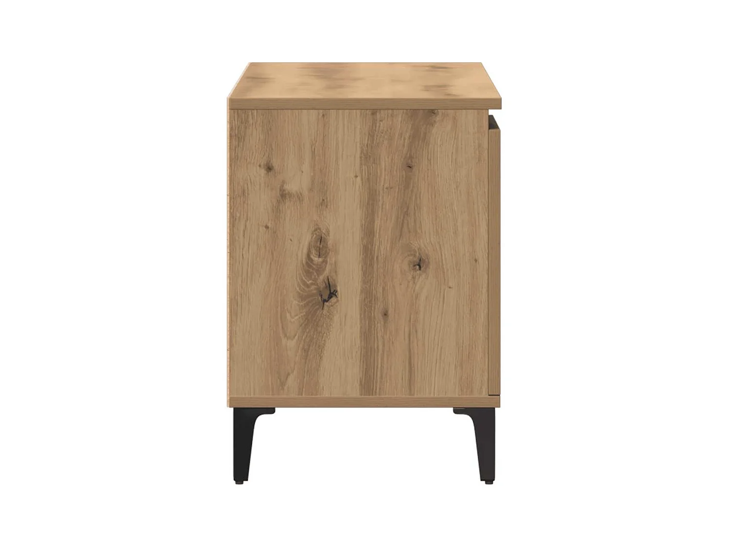 Meuble TV chêne artisanal 102x35x50 cm bois d'ingénierie