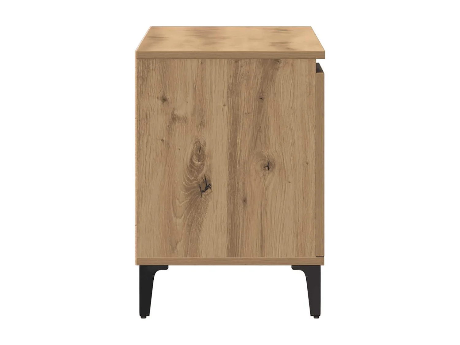 Meuble TV chêne artisanal 102x35x50 cm bois d'ingénierie