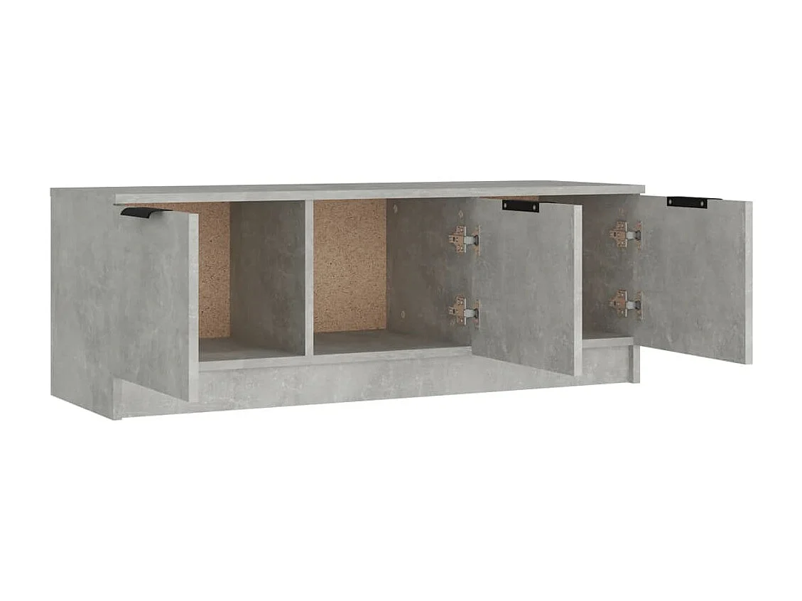 Mobile TV grigio cemento 102x35x36,5 cm in legno ingegnerizzato