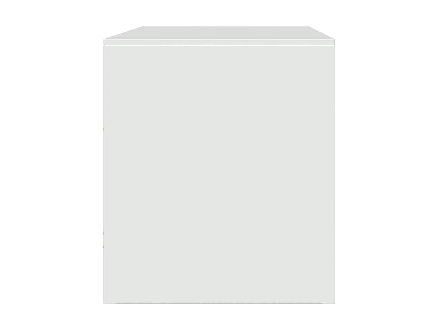 Meuble TV blanc 67x39x44 cm acier