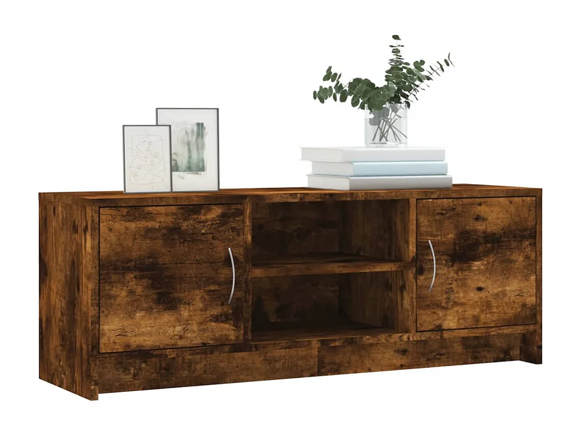 Mobile TV in rovere affumicato 102x30x37,5 cm in legno ingegnerizzato