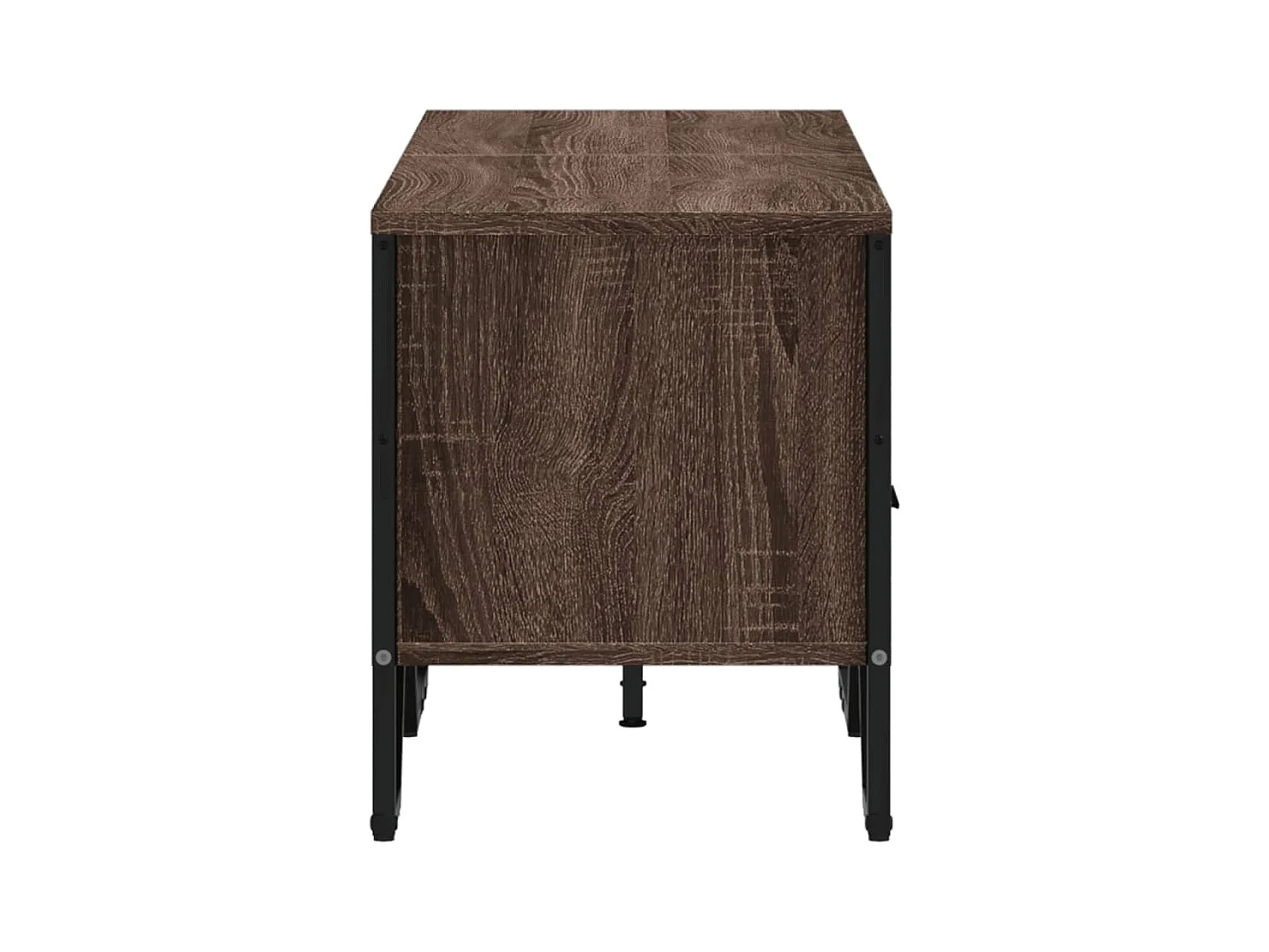 Meuble TV chêne marron 122x34x41 cm bois d'ingénierie