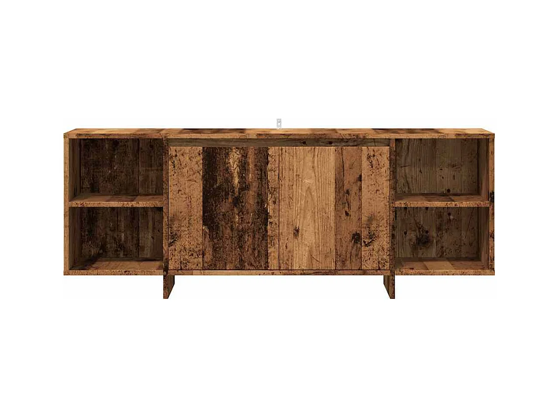 Meuble TV vieux bois 130x35x50 cm bois d'ingénierie