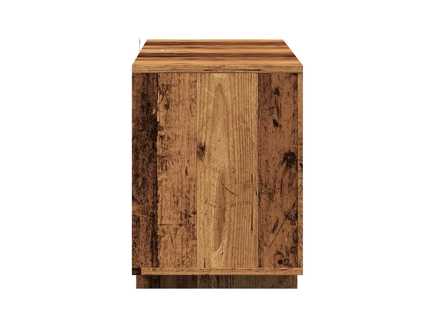 Meuble TV vieux bois 130x35x50 cm bois d'ingénierie