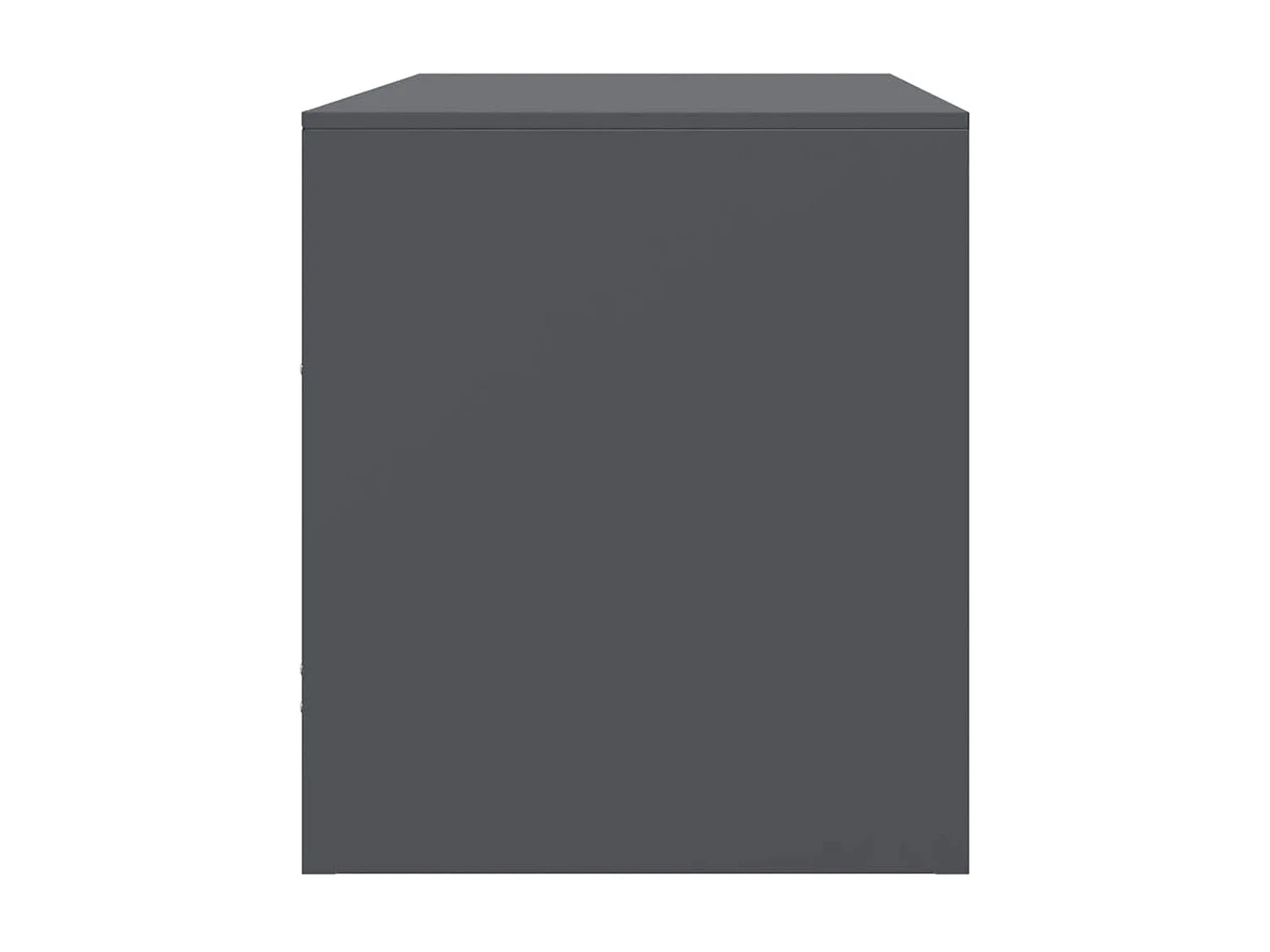 Meuble TV anthracite 67x39x44 cm acier