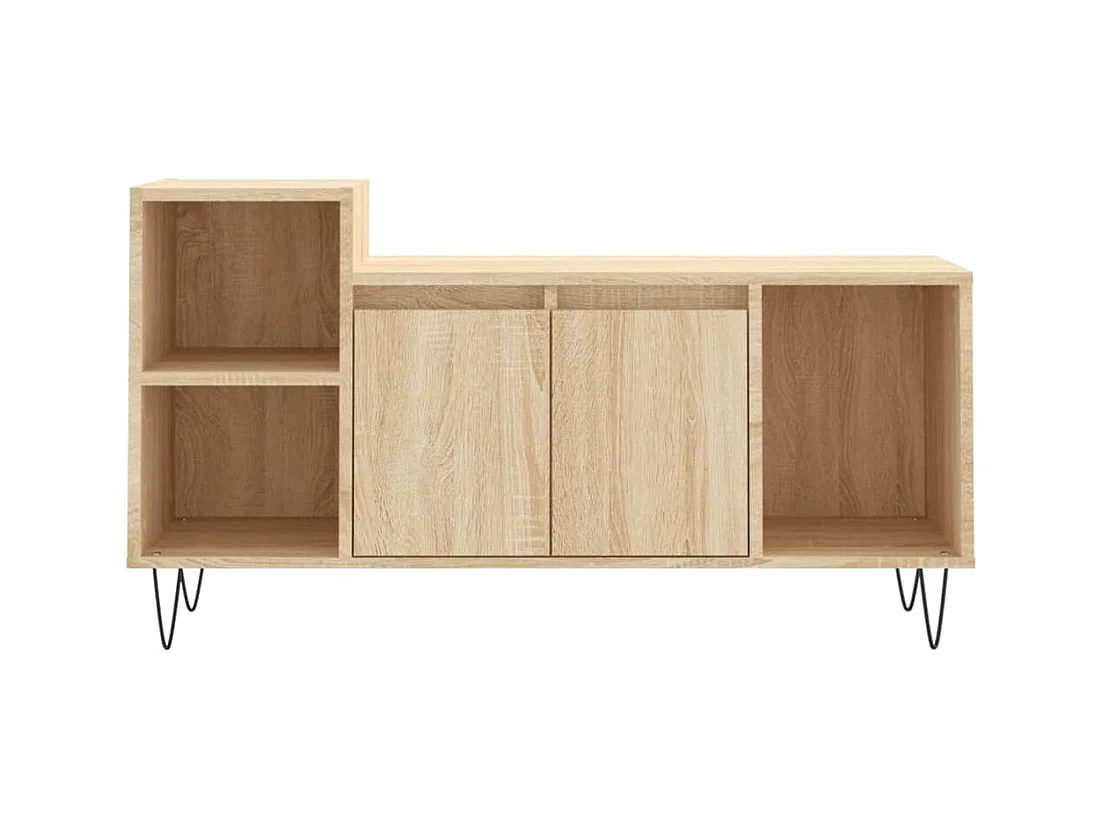Meuble TV Chêne sonoma 100x35x55 cm Bois d'ingénierie