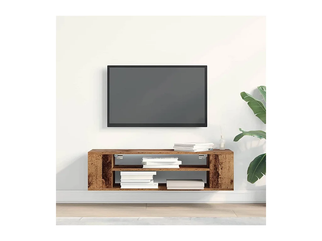 Meuble TV Marron 100 x 30 x 26,5 cm Bois d'ingénierie
