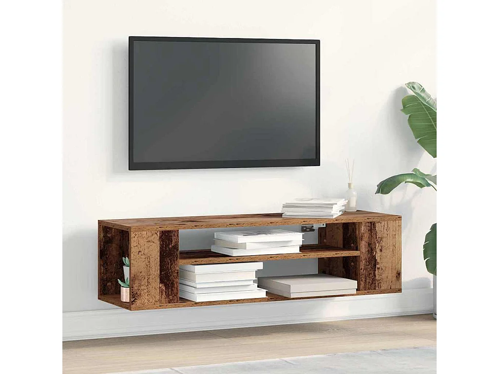 Meuble TV Marron 100 x 30 x 26,5 cm Bois d'ingénierie